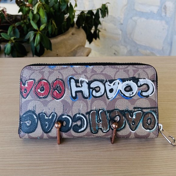 Coach X Mint + Serf City Tote In Signature Canvas & Wallet SV/Khaki Mult…NWT - Picture 8 of 10